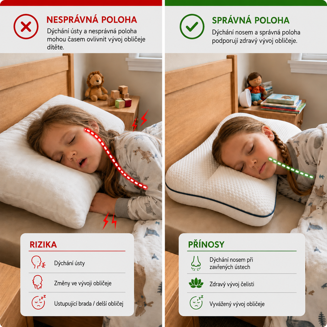Sennly – Profilovaný polštář pro děti