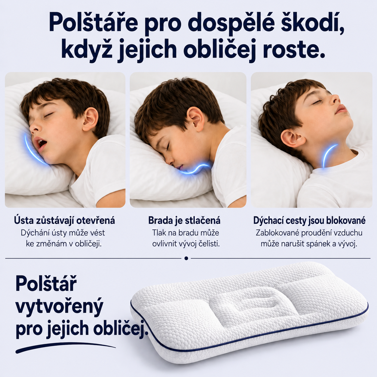 Sennly – Profilovaný polštář pro děti