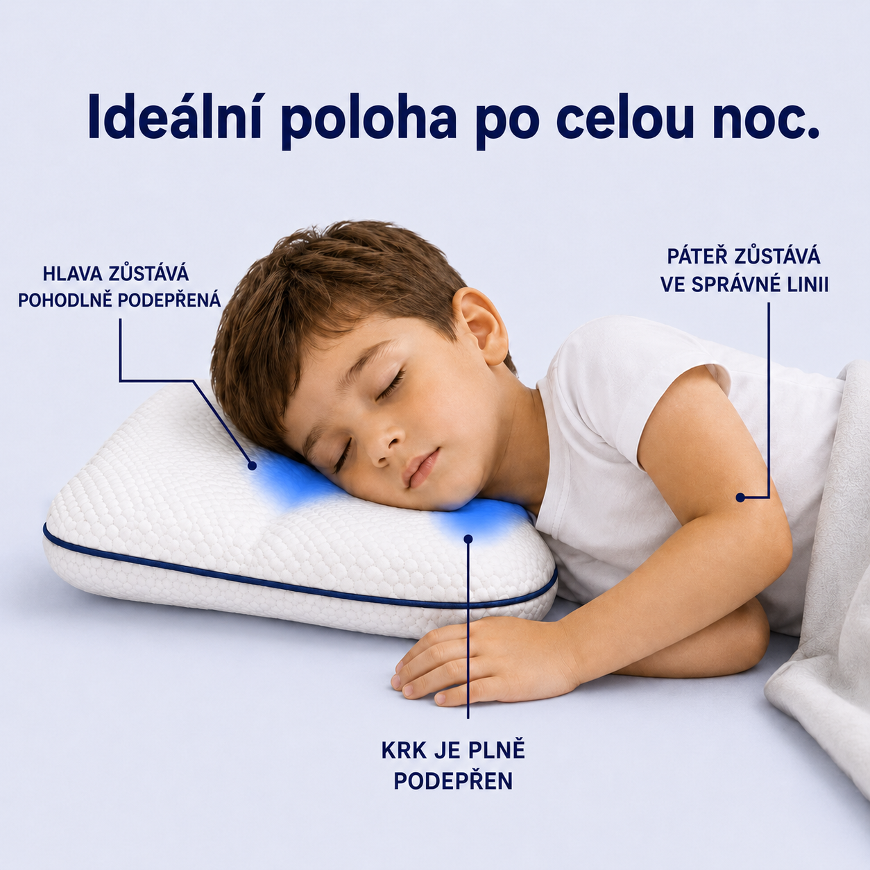 Sennly – Profilovaný polštář pro děti